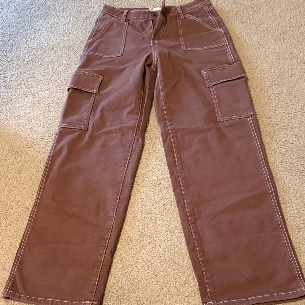 SO Women's Cargo Jeans in Brown